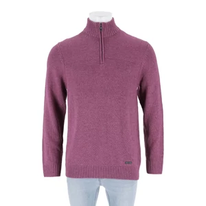 s.Oliver Lila Férfi HalfZip Cipzáros Pulóver, M