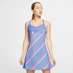 NikeCourt Női Teniszruha – Királykék/Vörös-korall/Fehér, M