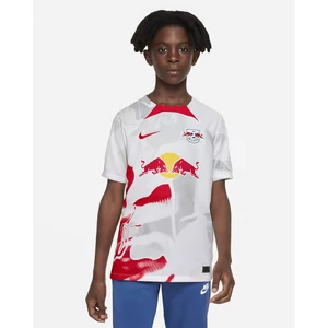 RB Leipzig 2022/23 Stadium hazai Nike Dri-FIT futballmez Fehér/Piros/Sárga, S-es méretben, 128-137 cm