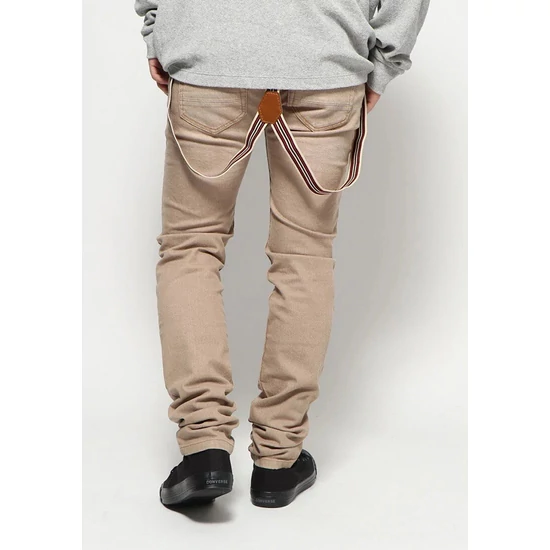 Desigual Pant Evas, Férfi farmer nadrág, Világos barna, 38-as