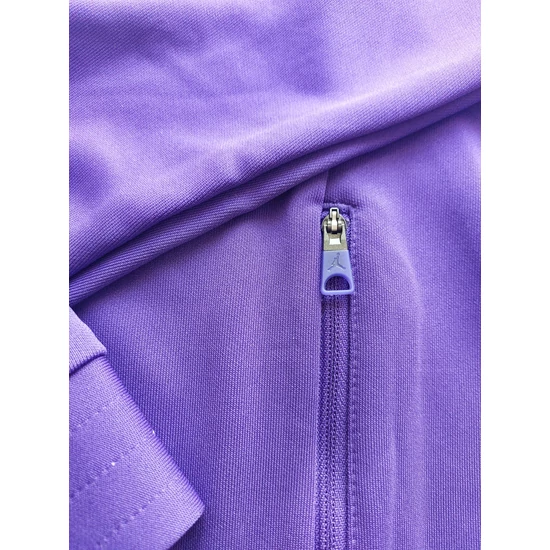 Air Jordan Nike Lila-Fehér Cipzáras Férfi Melegítő Felső, L-es méretben