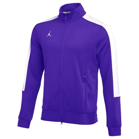 Air Jordan Nike Lila-Fehér Cipzáras Férfi Melegítő Felső, L-es méretben