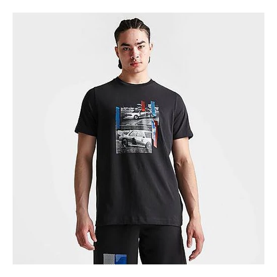 Puma, BMW MMS fotómintás póló, Fekete, XL
