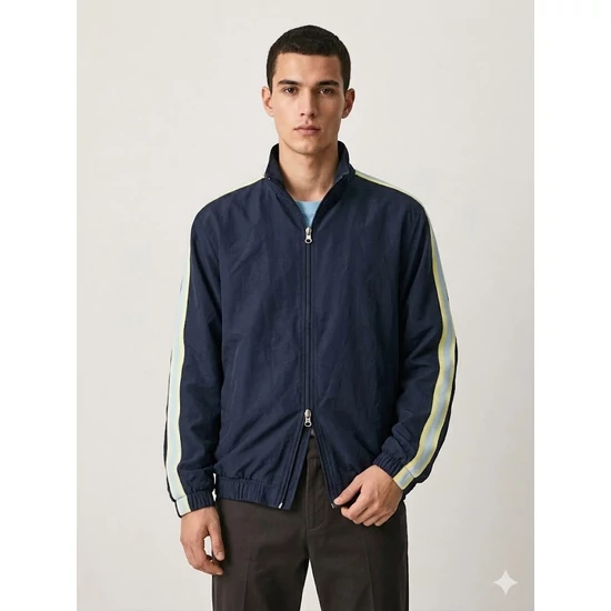 Jack&Jones  Kétirányú Cipzáras Loose Fit Férfi Nylon Dzseki, L