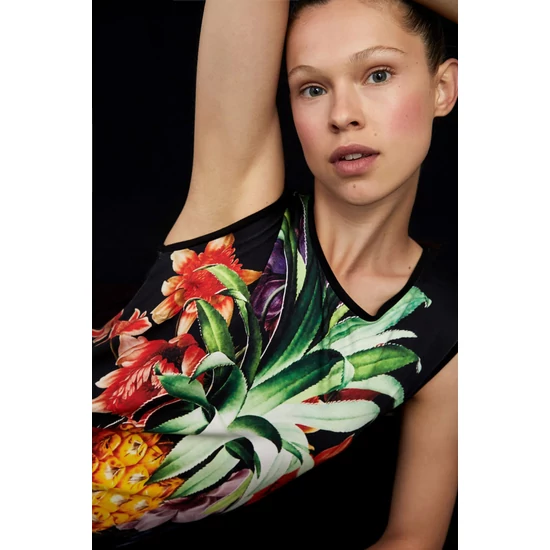 Desigual Pineapple | Női Ujjatlan Tunika | Gyümölcsös | M 