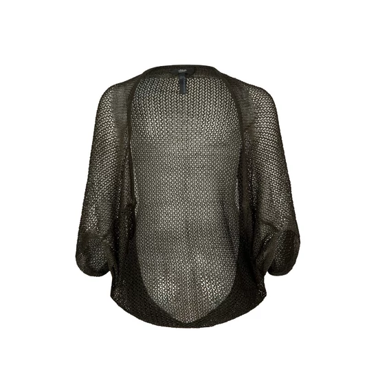 s.Oliver  Black Label Fekete Hálós Női Poncsó, One Size
