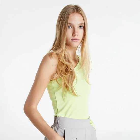 Nike One-Shoulder UV Zöld Hosszú Ujjú Női Felső, S