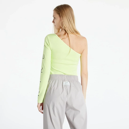 Nike One-Shoulder UV Zöld Hosszú Ujjú Női Felső, S