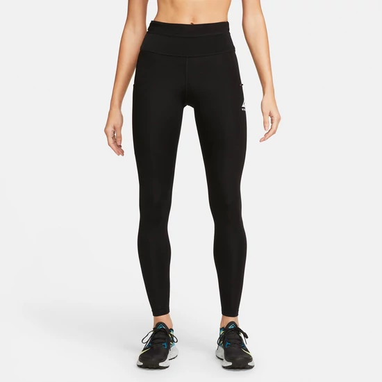 Nike, Epic Luxe sportleggings logóval, Fekete, S