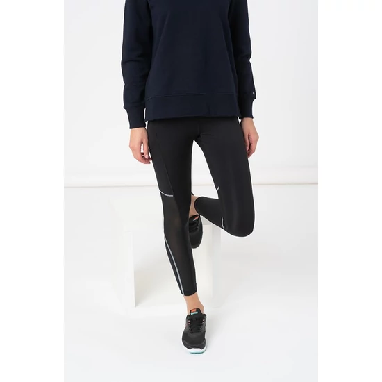 Nike, Air Dri-FIT magas derekú sportleggings futáshoz, Fekete/Szürke, S