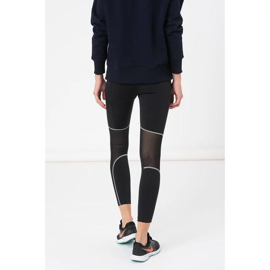 Nike, Air Dri-FIT magas derekú sportleggings futáshoz, Fekete/Szürke, S
