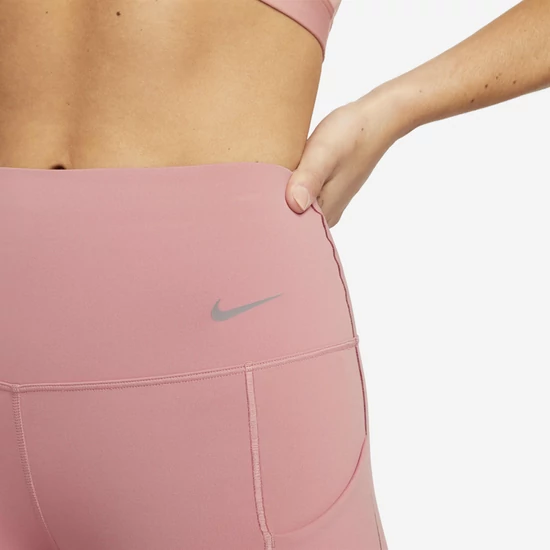Nike Universa Rózsaszín magas derekú 7/8-os leggings zsebekkel, S-es méretben