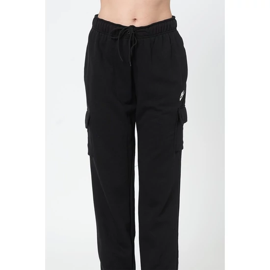 Nike, Sportswear Essentials bő szárú cargo szabadidőnadrág, Fekete, XL