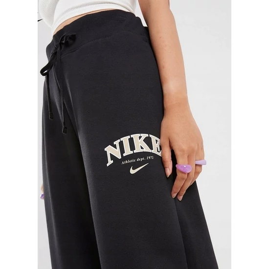 Nike NSW Phoenix Oversize Fekete Női Melegítőnadrág, S-es méretben