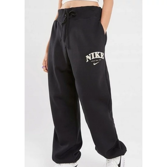 Nike NSW Phoenix Oversize Fekete Női Melegítőnadrág, S-es méretben