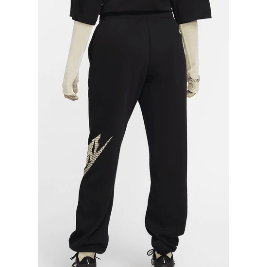 Nike Fekete Női Sportswear Swoosh Joggers melegítőnadrág, S-es méretben