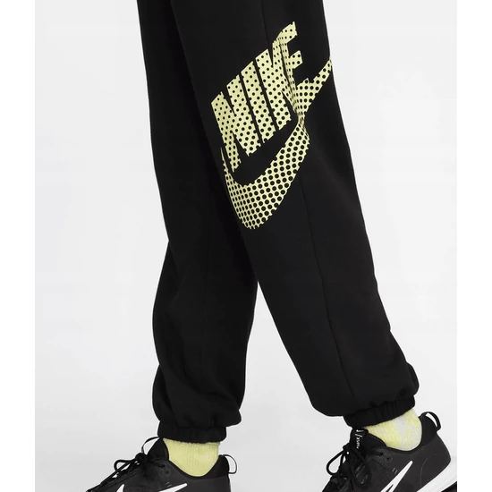 Nike Fekete Női Sportswear Swoosh Joggers melegítőnadrág, S-es méretben