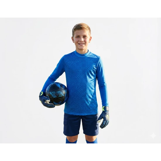 Nike JR Gardien III GK LS kék kapusmez, Gyerek, L-es, (147cm-158cm)