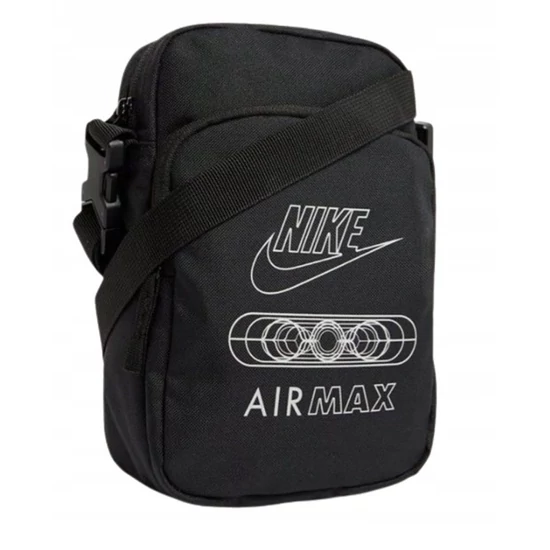 Nike AIR MAX férfi sporttáska, fekete, 23x16x6cm, 4 literes, állítható pánttal