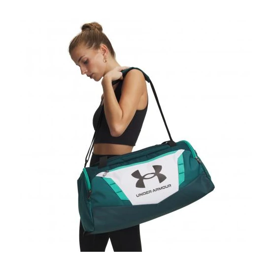 Under Armour Undeniable 5.0 Sport Táska, Unisex, Zöld/Fehér, 56x25x27cm