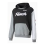 Puma Fekete/Fehér/Szürke Férfi Kapucnis Pulóver, XXL