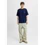 Jack & Jones, Bő fazonú férfi póló mintával a hátoldalán, kék, L