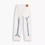 Levis 501 '90s Tört Fehér Mintás Női Farmer,  w29 l32