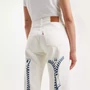 Levis 501 '90s Tört Fehér Mintás Női Farmer,  w29 l32