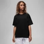 Jordan Core Blank Ss Tee Egyszínű Fekete Női Póló, XS-es méretben