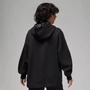 Nike, Ejtett ujjú kapucnis bő fazonú pulóver kenguruzsebbel, Fekete, XS