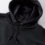Nike, Ejtett ujjú kapucnis bő fazonú pulóver kenguruzsebbel, Fekete, XS