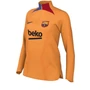 Nike FC Barcelona Strike Elite 2021/22-es évad Női Negyedcipzáras edzőfelső, L-es méretben