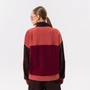 Nike Sportswear Utility női rózsaszín-bordó-barna pulóver, XS-es méretben