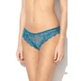 Triumph, Tempting csipkés tanga fazonú csípőbugyi, Olajkék, XL 
