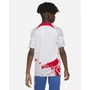 RB Leipzig 2022/23 Stadium hazai Nike Dri-FIT futballmez Fehér/Piros/Sárga, S-es méretben, 128-137 cm